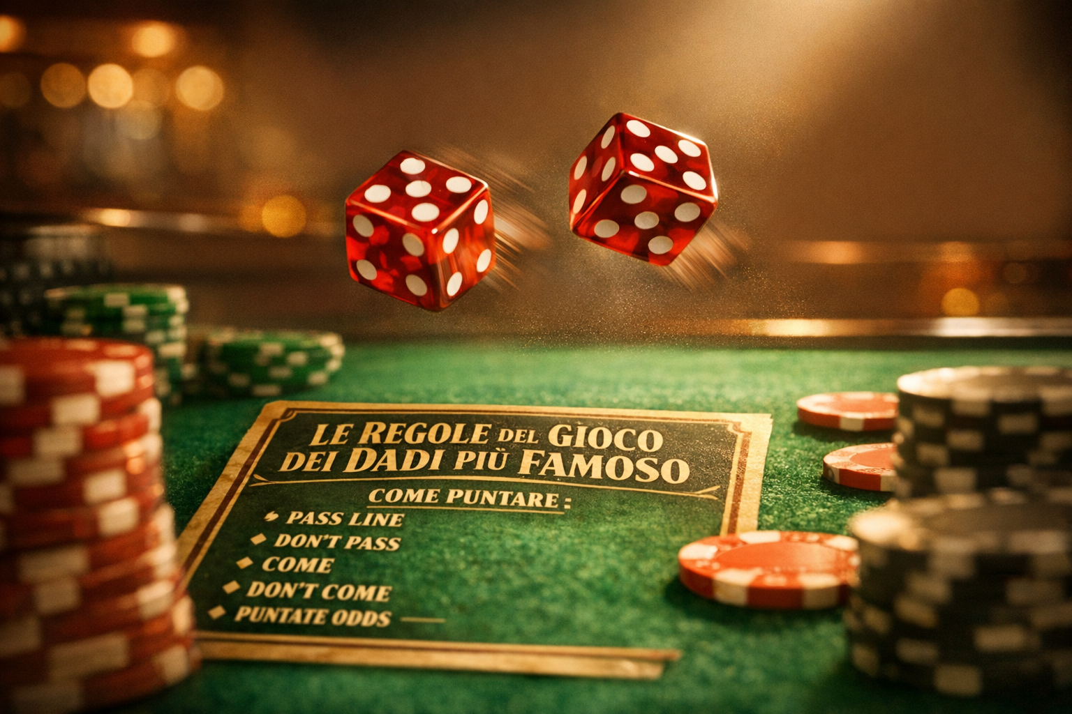 Craps: Le Regole del Gioco dei Dadi Più Famoso