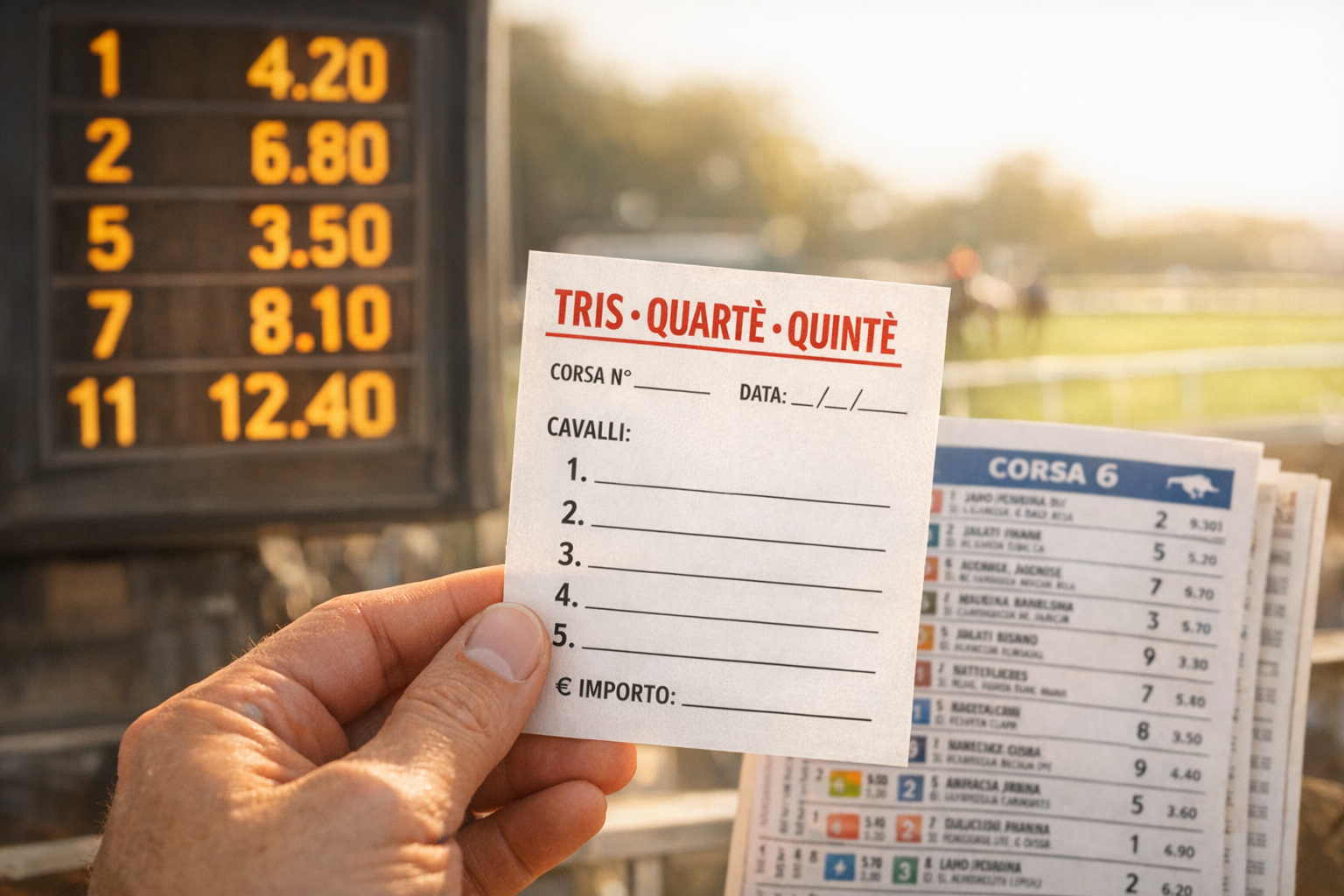 Scommesse sui Cavalli: Tris, Quartè, Quintè